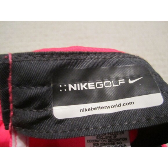 Nike Hat Cap Strap‎ Back Pink Adjustable Fit Lightweight Shell Houston Open - Picture 7 of 10